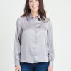 Women Daniel Rainn | Amoura Long Sleeve Button-Down Top Dust