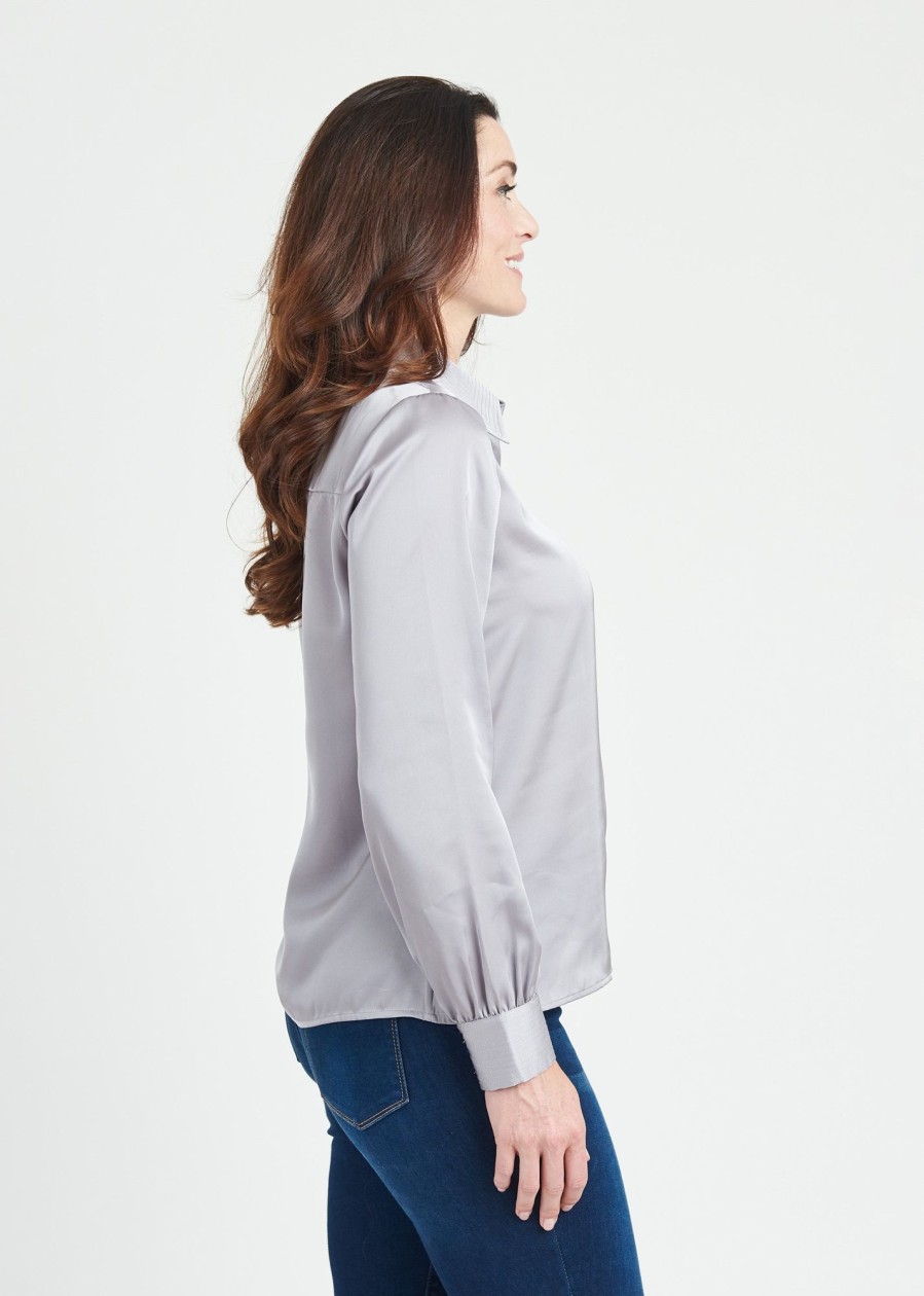 Women Daniel Rainn | Amoura Long Sleeve Button-Down Top Dust