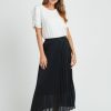 Women Daniel Rainn | Carolyn Pleated Maxi Skirt Black