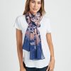 Women Daniel Rainn | Yaritza Ombre Floral Scarf L181 Night Sky