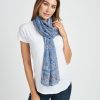 Women Daniel Rainn | Antonella Vintage-Inspired Scarf M409 Blue