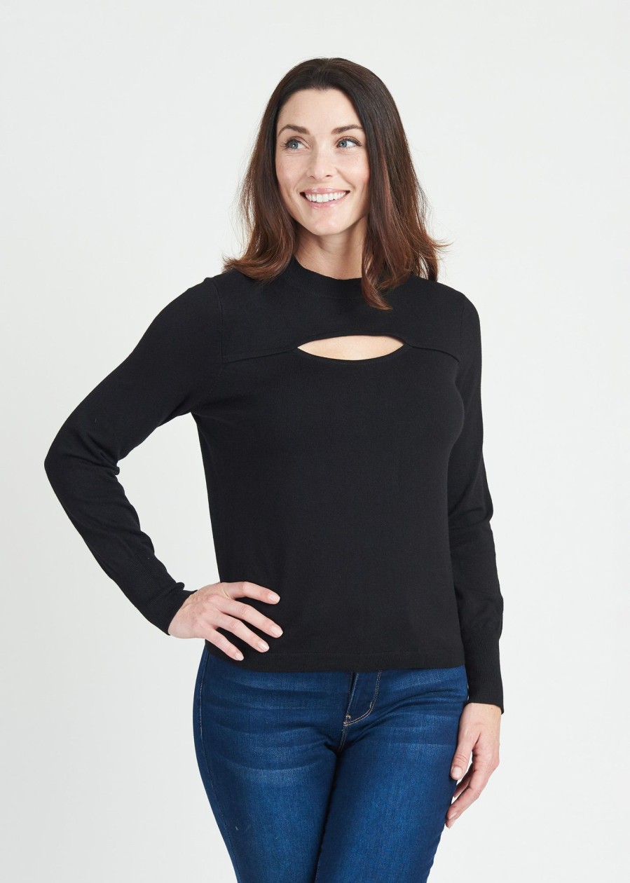 Women Daniel Rainn | Zoie Long Sleeve Cutout Sweater