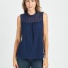 Women Daniel Rainn | Rylee Embroidered Tank Indigo