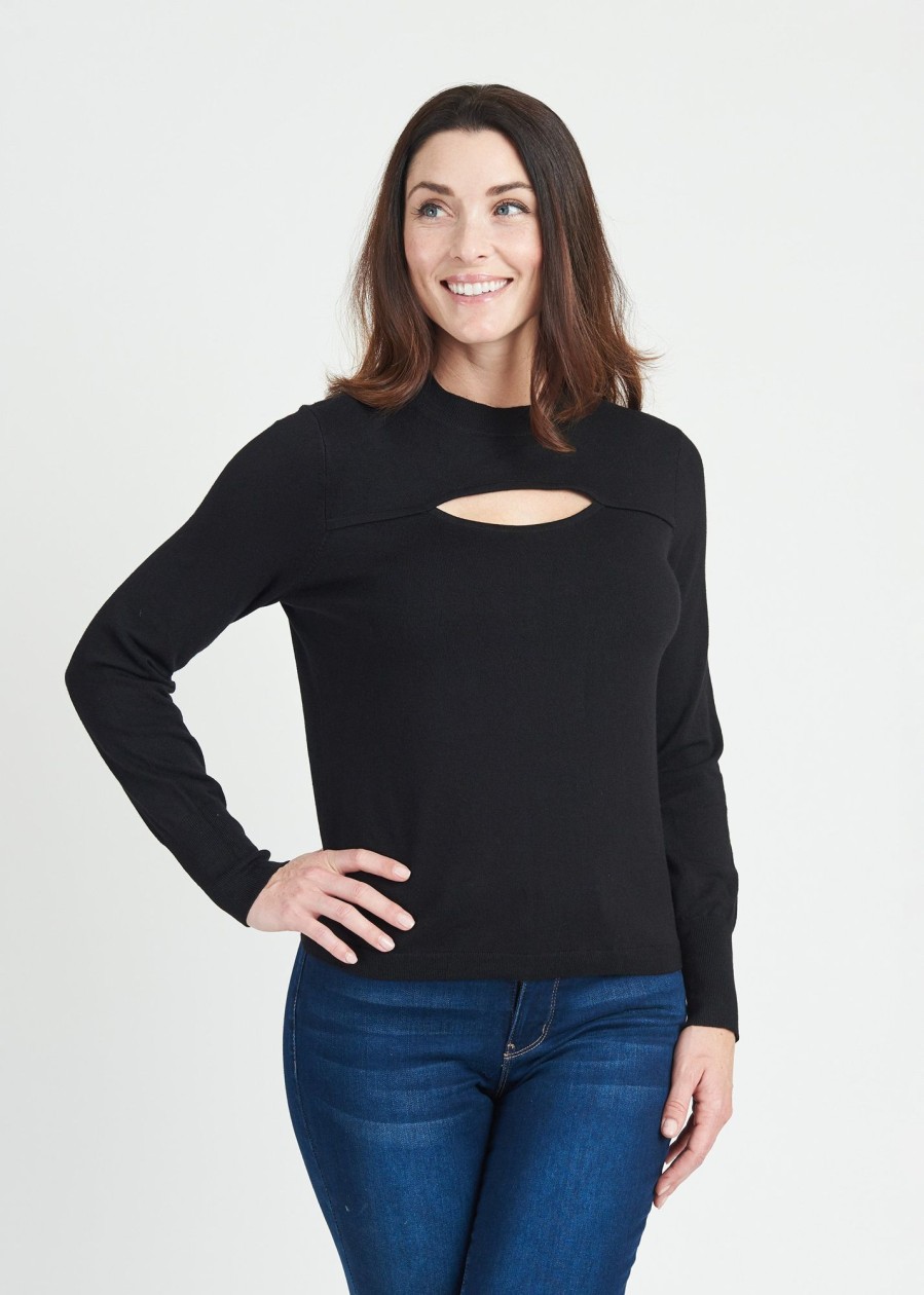 Women Daniel Rainn | Zoie Long Sleeve Cutout Sweater