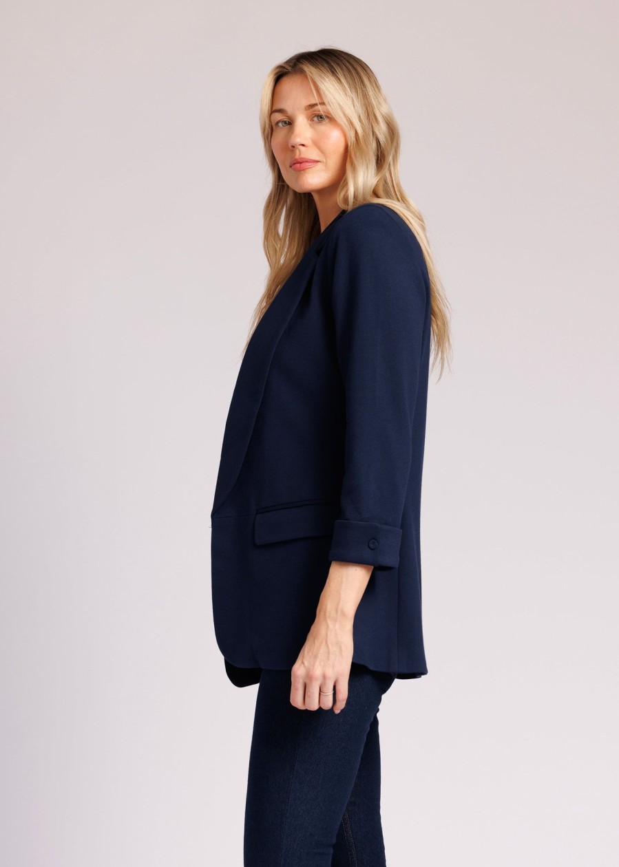 Women Daniel Rainn | Luna 3/4 Quarter Sleeve Jacket Indigo