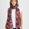 Women Daniel Rainn | Micah Floral Scarf L611 Plum