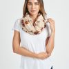 Women Daniel Rainn | Laylah Floral Infinity Scarf M999 Oatmeal