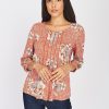 Women Daniel Rainn | Melina Knit Top F790 Orange