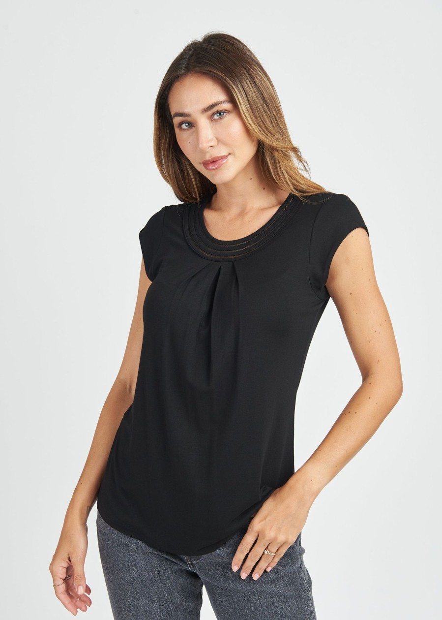 Women Daniel Rainn | Robin Cap Sleeve Top