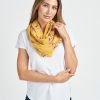 Women Daniel Rainn | Wanda Floral Infinity Scarf M999 Golden Yellow